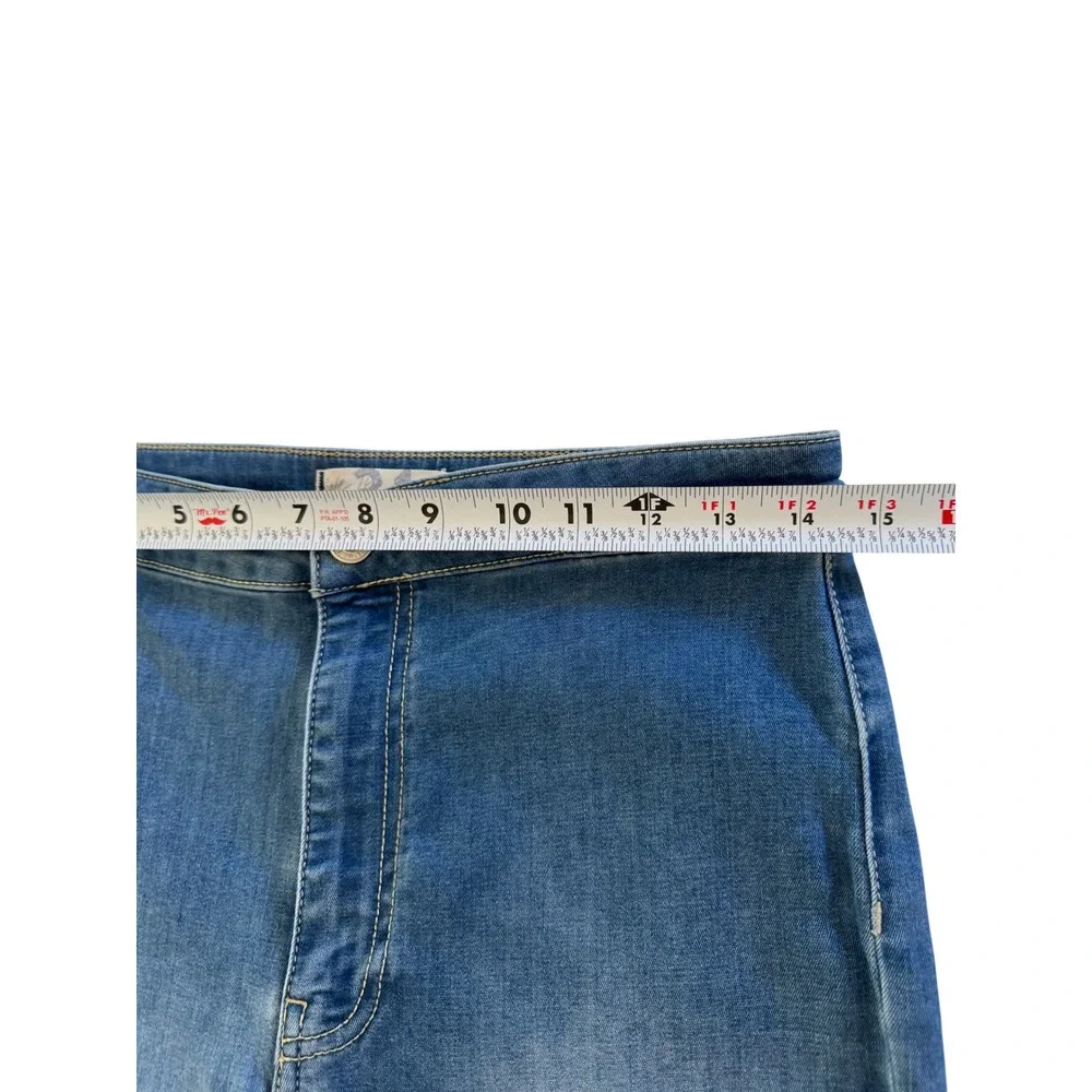Free People We The Free Just Float On Flare Jeans 31 Waterfall Bell Bottom Y2K